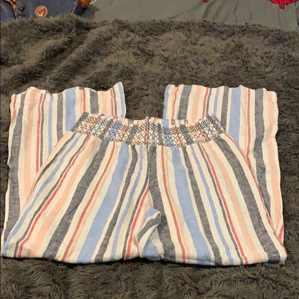 ❤️❤️Wide leg cotton linen trousers